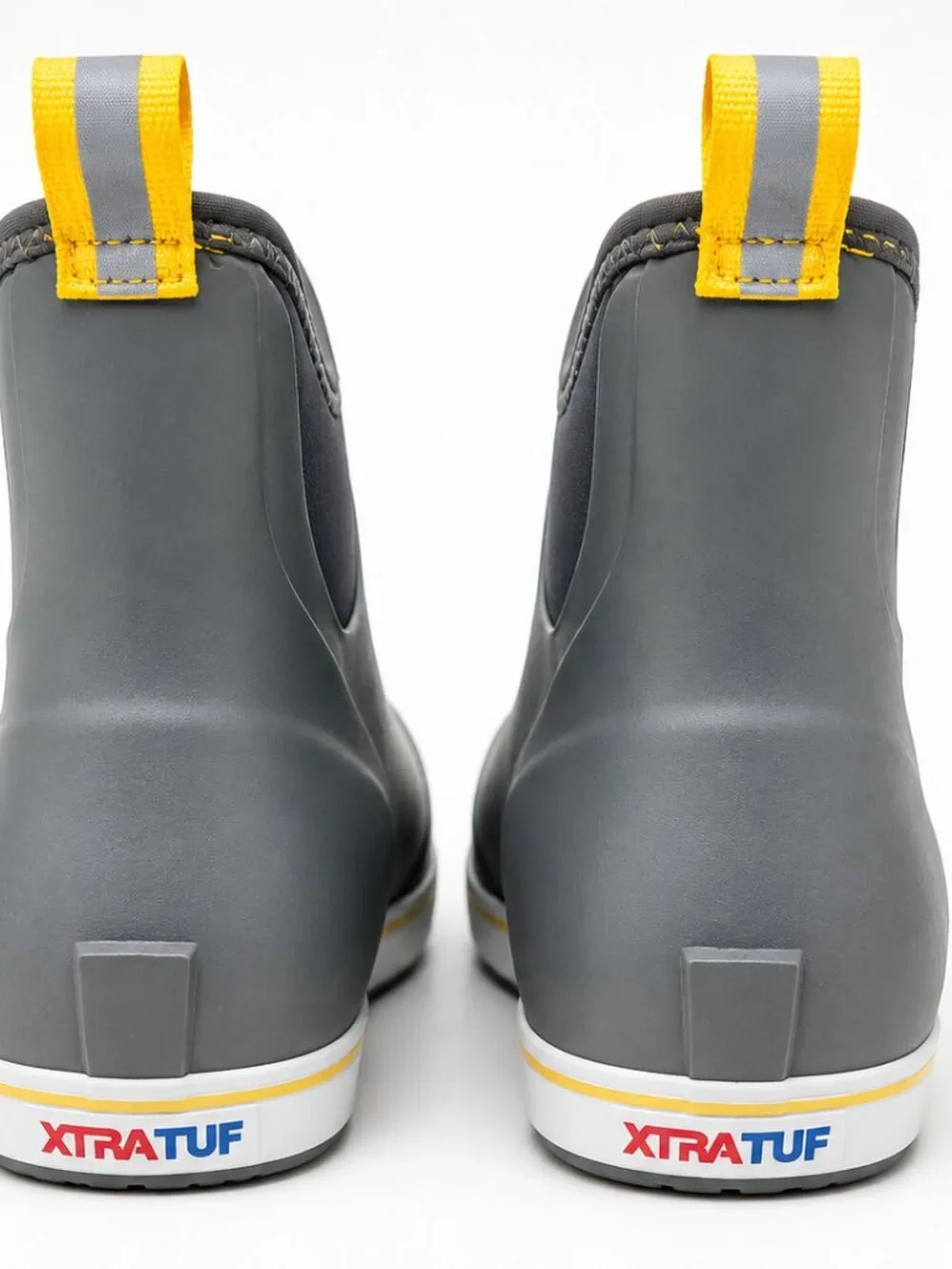 XTRATUF Men’s Ankle Deck Boots Gray Size 14 Waterproof Fishing Boots